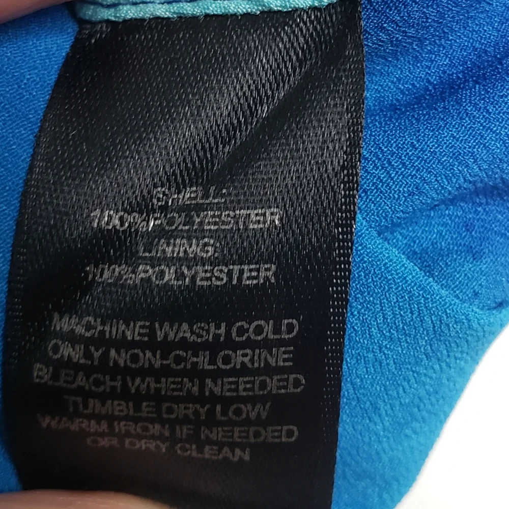 Coastal Resort Blue Floral Empire Waist High Low Dress Sz 6 Mermaid Ethereal - Picture 12 of 14